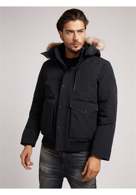 Bomber in vero piumino GUESS | Giubbini | M2BL44 WEZJ2JBLK