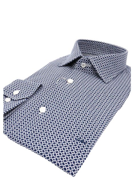 Camicia slim con stampa MICHAEL KORS | Camicie | MK0DS01401M411 NAVY