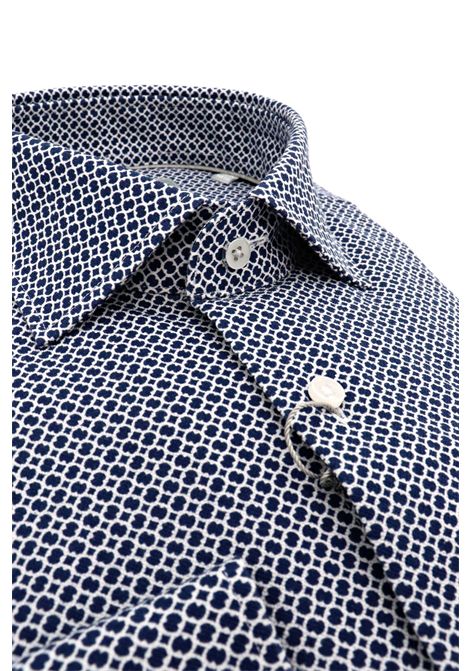 Camicia slim con stampa MICHAEL KORS | Camicie | MK0DS01401M411 NAVY