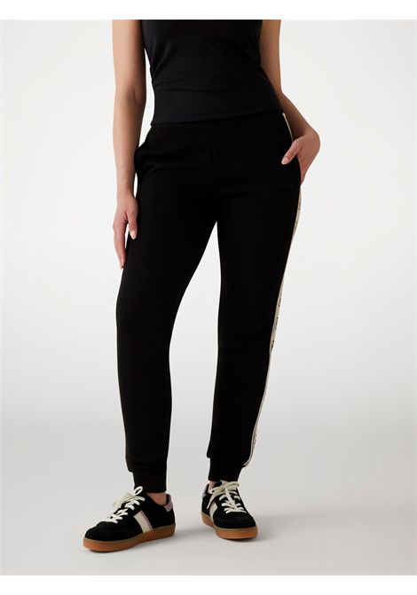 Jogger con banda laterale logata GUESS ATHLEISURE | Pantalone | V2YB15 KB3P2JBLK