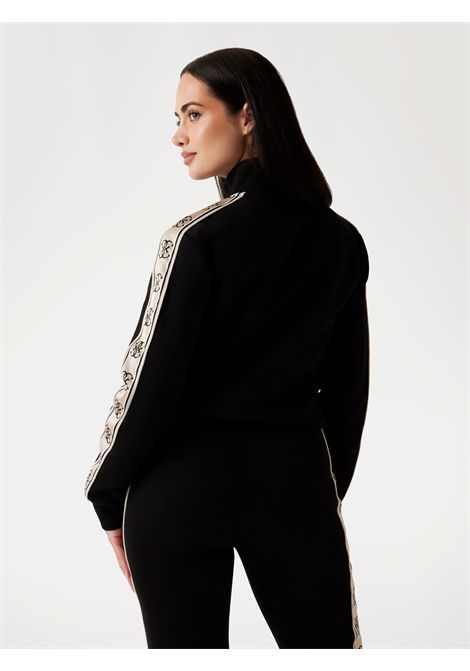 Felpa con banda laterale logata GUESS ATHLEISURE | Felpe | V2YQ16 KB3P2JBLK