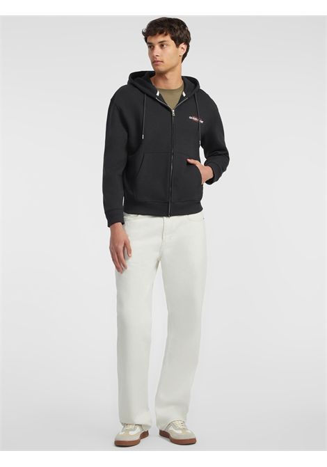 gj zip hood reg am trad sweat GUESS JEANS | Maglie | M4YQ27 K9V31JBLK
