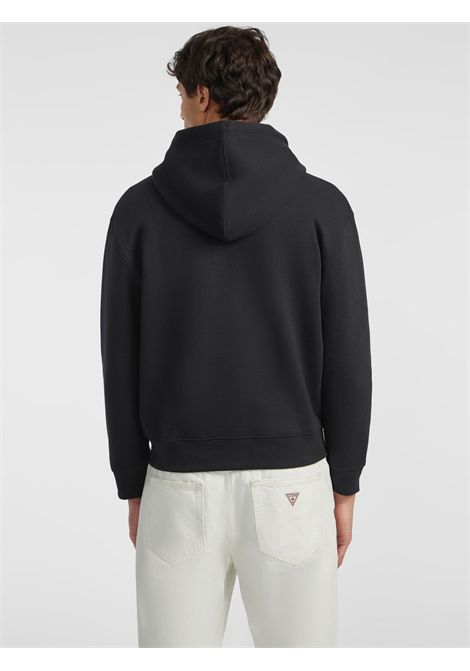 gj zip hood reg am trad sweat GUESS JEANS | Maglie | M4YQ27 K9V31JBLK