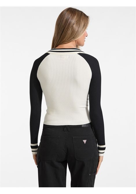 Top in maglia scollo a V GUESS JEANS | Maglie | W5YR54 Z3P32FJ8J