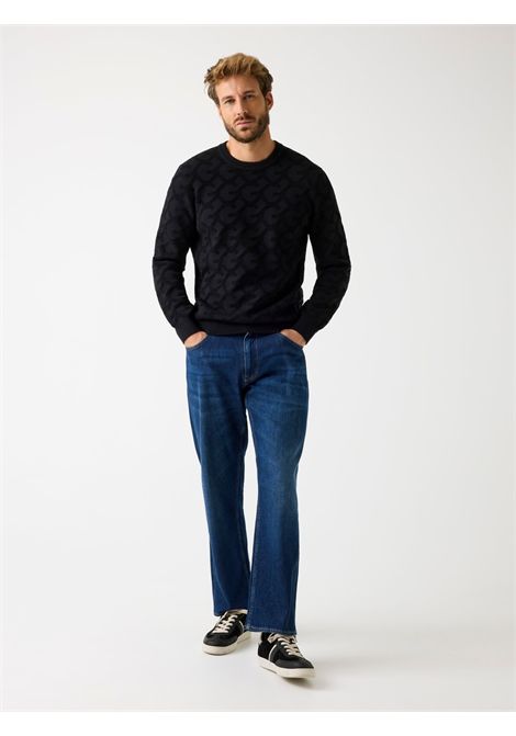 Maglione logo jacquard a sbalzo GUESS | Maglie | M5BR19 Z0470JBLK