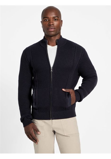 Cardigan full zip Regular Fit GUESS | Maglie | M5BR40 Z2ZK2JBLK