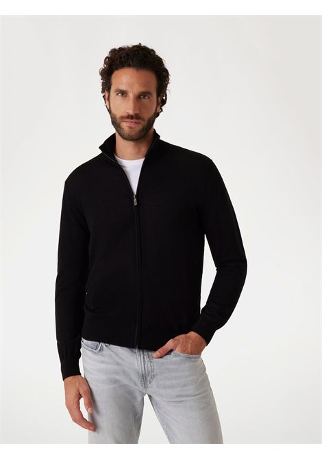 Cardigan con zip in lana GUESS | Maglie | M5RR38 Z3LZ0JBLK