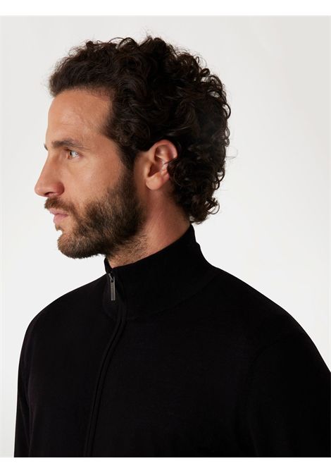 Cardigan con zip in lana GUESS | Maglie | M5RR38 Z3LZ0JBLK