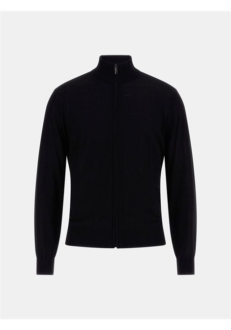 Cardigan con zip in lana GUESS | Maglie | M5RR38 Z3LZ0JBLK