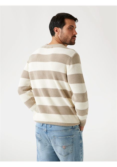 Maglione a costine e a righe GUESS | Maglie | M5YR05 Z3OD0S94G