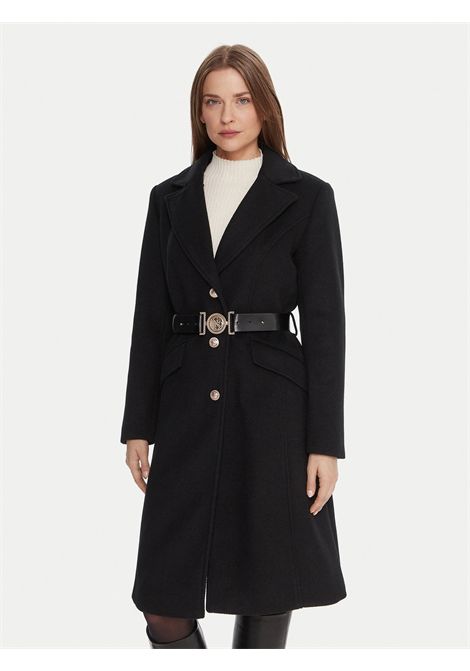 Cappotto in misto lana con cintura GUESS | Cappotti/Trench | W5BL25 W2672JBLK