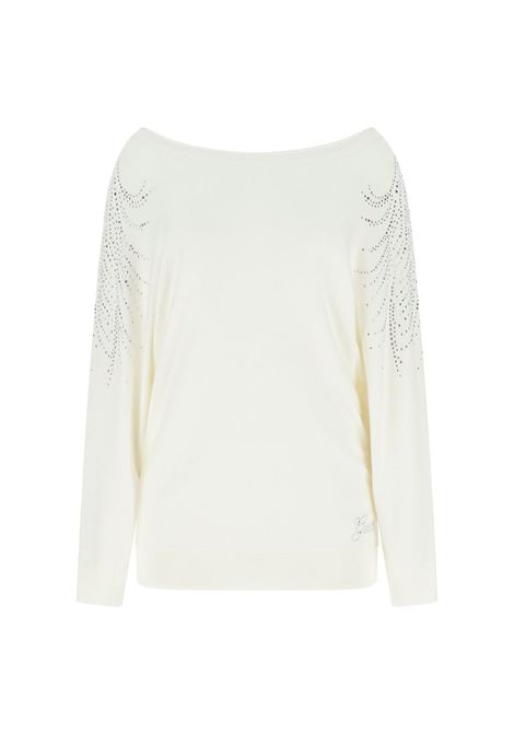 Maglione scollo a barca strass GUESS | Maglie | W5BR38 Z2NQ2W5BR38 Z2NQ2