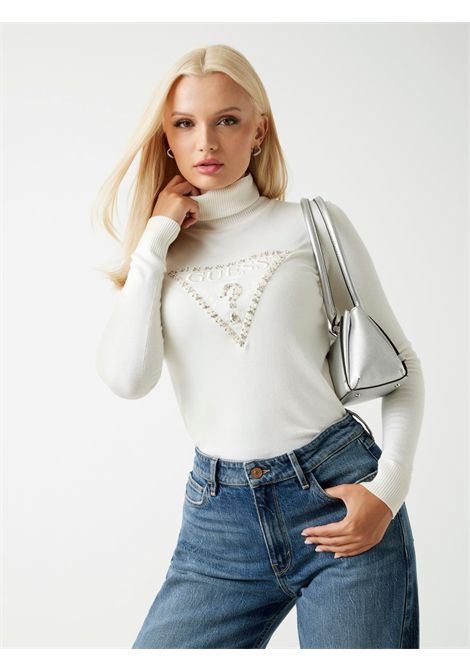 Maglione collo alto logo triangolo GUESS | Maglie | W5BR39 Z2NQ2G012