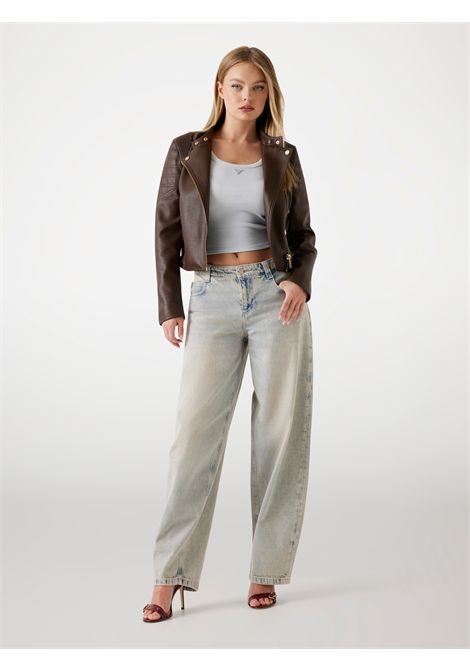 Giacca biker similpelle GUESS | Giubbini | W5YL19 WHDS0FN09