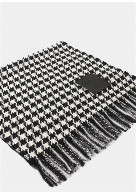 Stola jacquard in vichy LIU JO SOFT ACCESSORIES | Cappelli/Sciarpe | 2F5041 T0300 STOLA09E62 NERO/PIED DE POULE