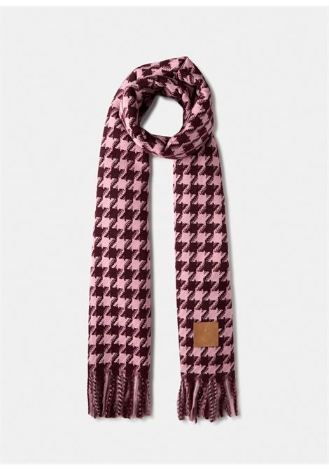 Stola pied de poule LIU JO SOFT ACCESSORIES | Cappelli/Sciarpe | 2F5041 T0300 STOLAM9822 RED AUBERGINE/PIED D