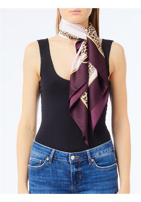 Foulard stampato LIU JO SOFT ACCESSORIES | Cappelli/Sciarpe | 2F5084 T0300M9858 ANIMALIER RED AUBERG