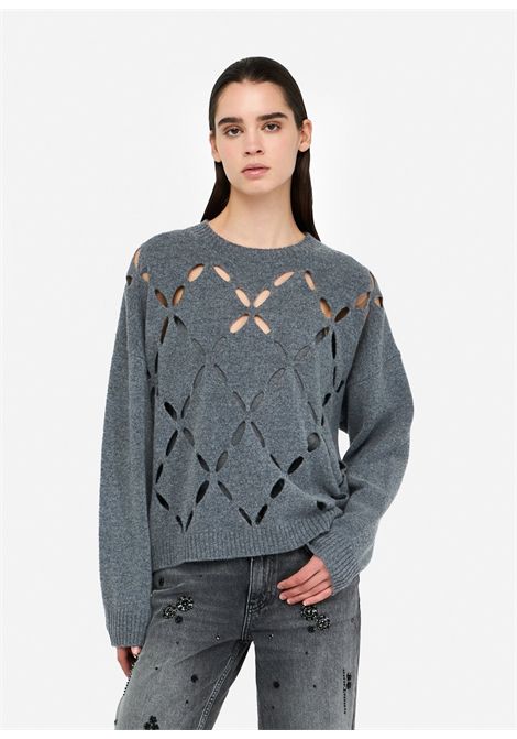 Maglia 100% lana con cut-out LIU JO | Maglie | MF5039MS00902050