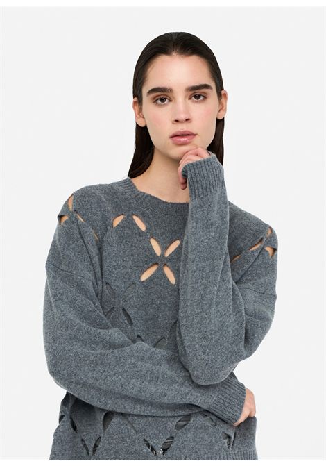 Maglia 100% lana con cut-out LIU JO | Maglie | MF5039MS00902050