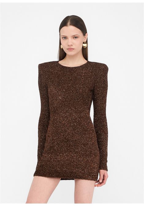 Abito in maglia con spalline imbottite LIU JO | Abiti | MF5236MA10R04109