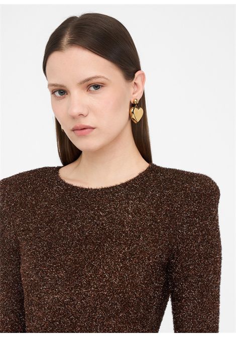 Abito in maglia con spalline imbottite LIU JO | Abiti | MF5236MA10R04109