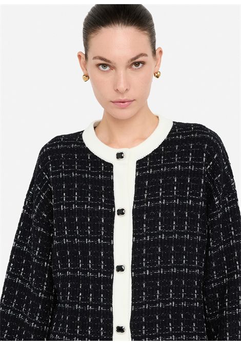 Giacca con bottoni gioiello LIU JO | Maglie | MF5370MA25RP9017