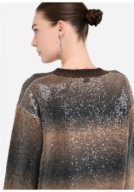 Abito in maglia con paillettes LIU JO | Abiti | MF5488MA14RS9472