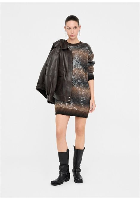 Abito in maglia con paillettes LIU JO | Abiti | MF5488MA14RS9472