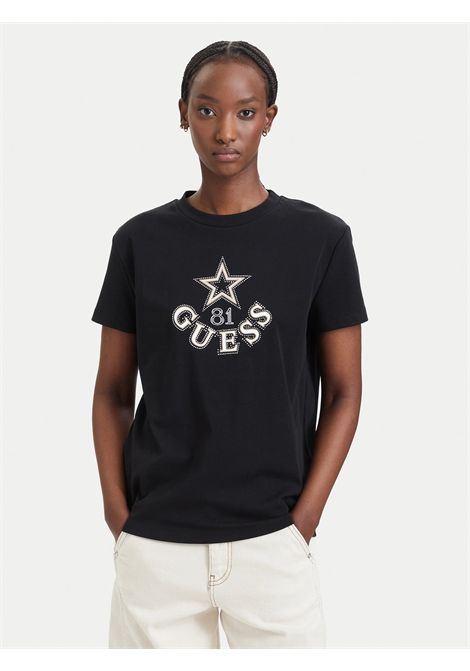 T-shirt elettra Regular Fit GUESS ATHLEISURE | T-shirt | V6YI04 K4268JBLK