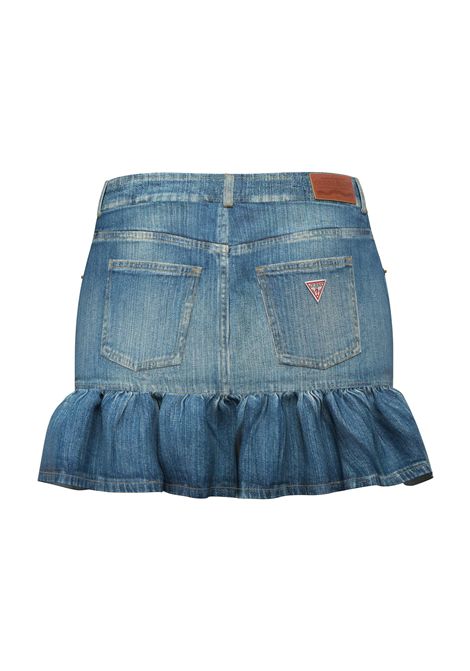 Minigonna con volant GUESS JEANS | Gonne | W6YD01 D1205GCKU