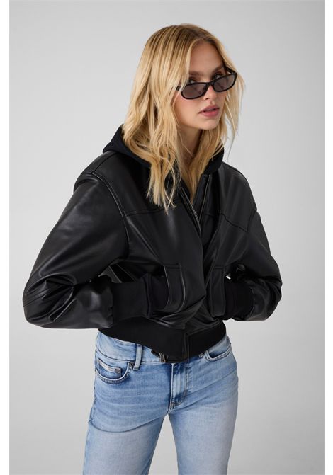 Giacca bomber in similpelle GUESS JEANS | W6YL01 W2525JBLK