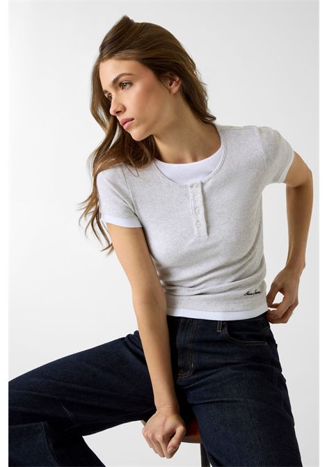 Doppio top in maglia GUESS JEANS | Maglie | W6YP07 K3685H91N