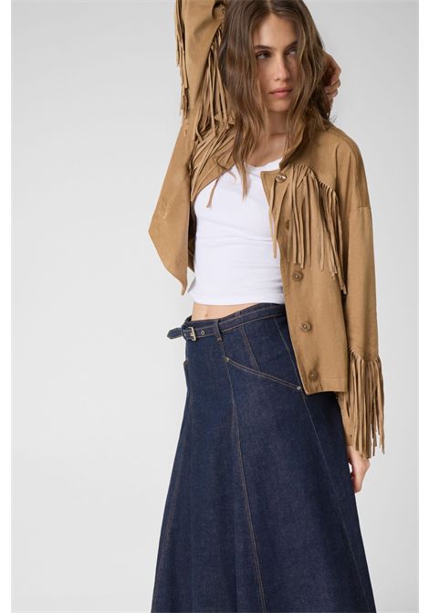 Gonna midi in denim GUESS | Maglie | W6YD03 D1348TCDL