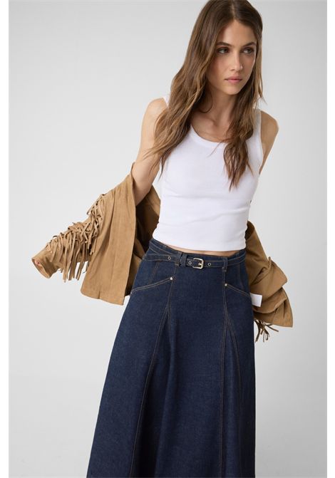 Gonna midi in denim GUESS | Maglie | W6YD03 D1348TCDL