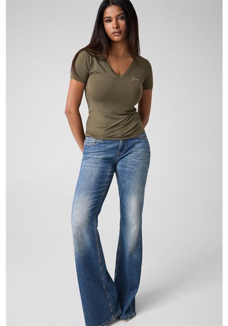 T-shirt con logo di strass GUESS | T-shirt | W6YI13 K3853G8L1