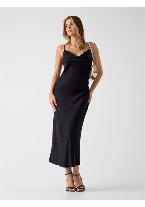 Abito midi in raso new akilina GUESS | Abiti | W6YK20 W2932JBLK