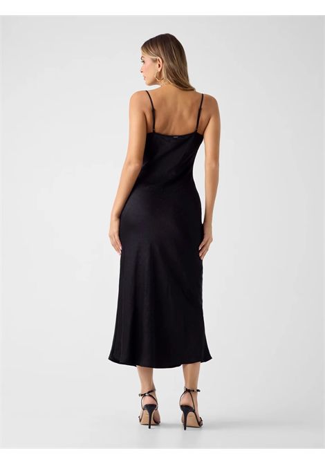 Abito midi in raso new akilina GUESS | Abiti | W6YK20 W2932JBLK