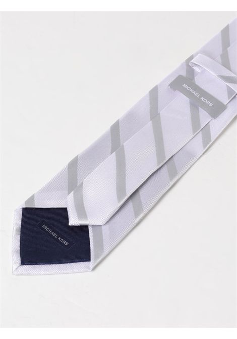 Cravatta in seta regimental MICHAEL KORS | Cravatta | MK0DT00151M020 GREY