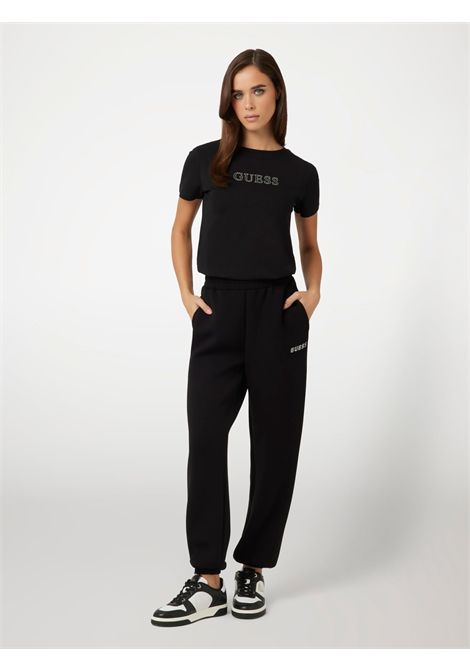 T-shirt con logo stampato GUESS ATHLEISURE | T-shirt | V3BI11 J1314JBLK