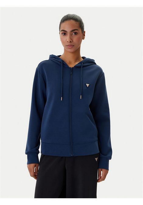 Felpa con zip integrale GUESS ATHLEISURE | Felpe | V4YQ06 KCAY2G7HR