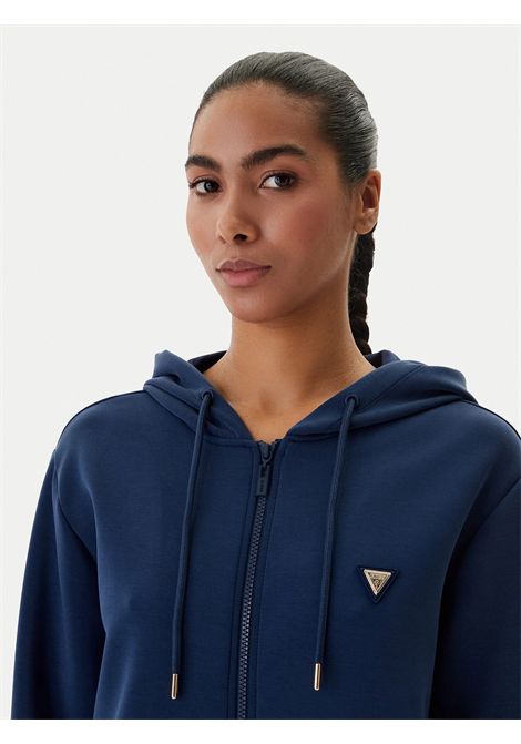 Felpa con zip integrale GUESS ATHLEISURE | Felpe | V4YQ06 KCAY2G7HR