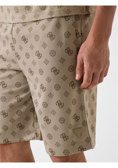Shorts con logo all over GUESS ATHLEISURE | Pantalone | Z6GD03 K2851FJCE