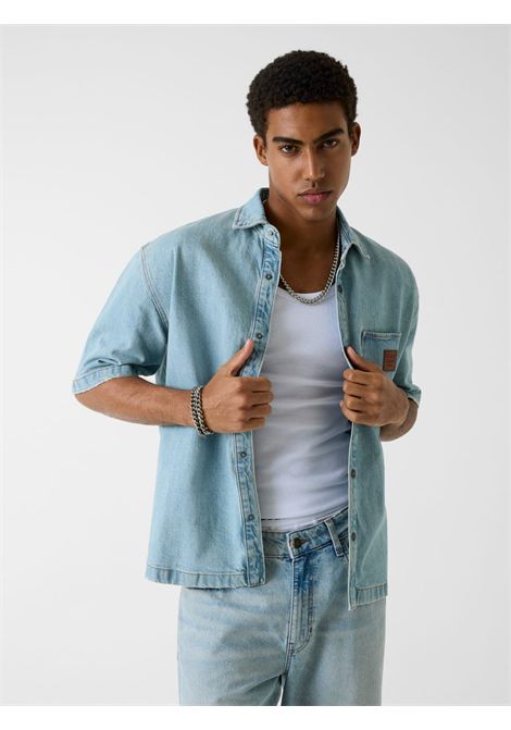 GJ OVERSIZE CROP SS SHIRT GUESS JEANS | Camicie | M6RH52 D5M51GAL1