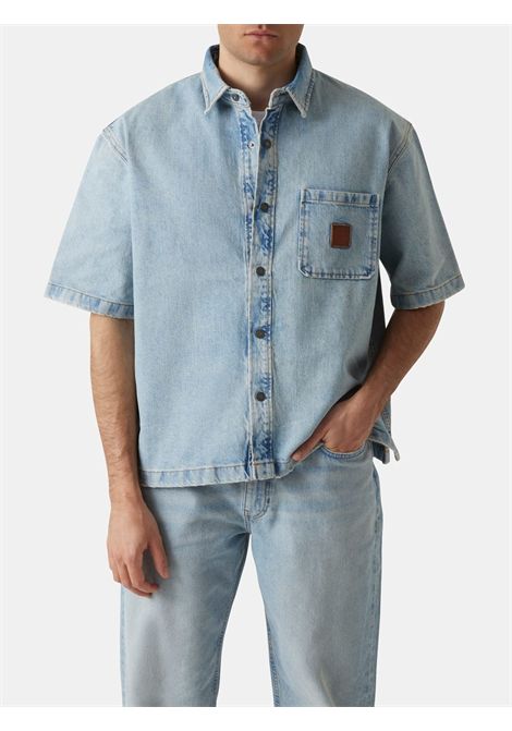 GJ OVERSIZE CROP SS SHIRT GUESS JEANS | Camicie | M6RH52 D5M51GAL1