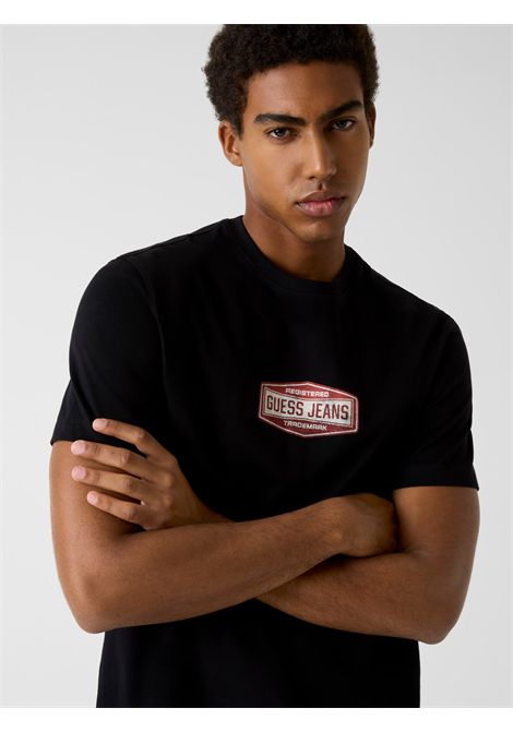 T-shirt con logo stampato GUESS JEANS | T-shirt | M6RI41 K8FQ4JBLK