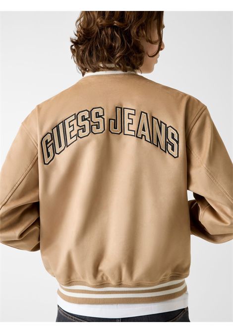 Bomber in finta pelle scamosciata GUESS JEANS | Giubbini | M6RL0J WJ842G1FE