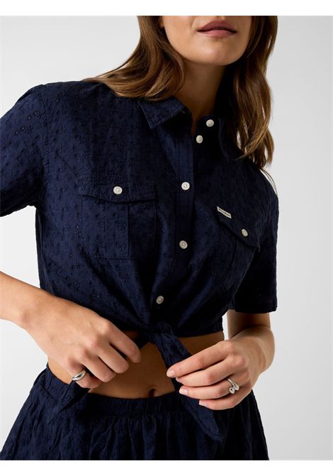 Camicia cropped Regular Fit GUESS JEANS | T-shirt | W6GHA3 WO331A71W