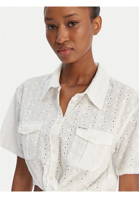 Camicia cropped Regular Fit GUESS JEANS | T-shirt | W6GHA3 WO331G011