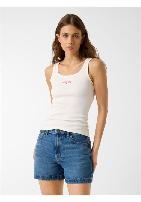 Top in cotone con ricamo GUESS JEANS | Top | W6GPZ2 KA0H1G046