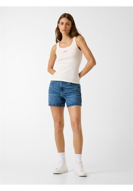 Top in cotone con ricamo GUESS JEANS | Top | W6GPZ2 KA0H1G046